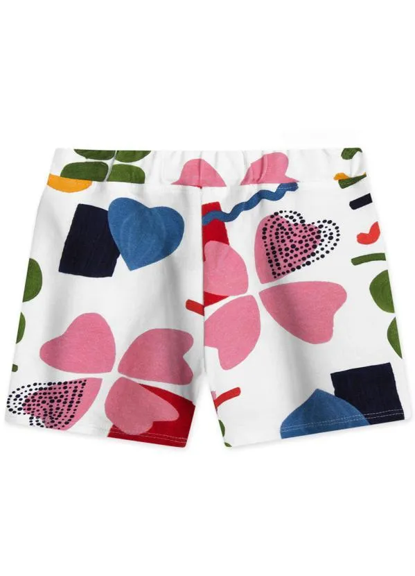 Lilica Ripilica - Short Malha Menina Branco 6