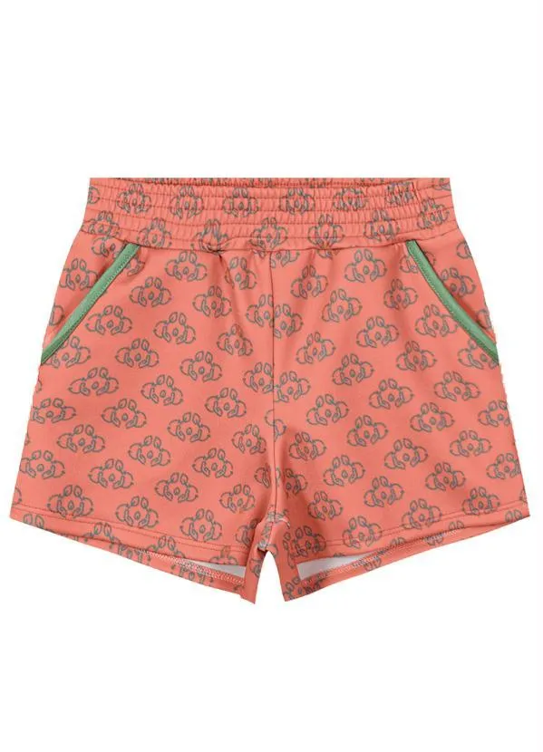 Lilica Ripilica - Short Malha Menina Laranja
