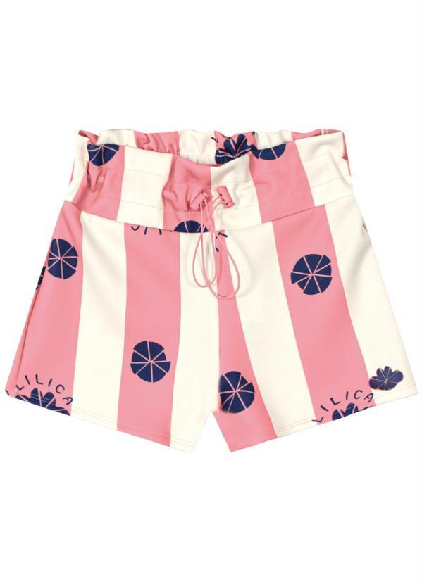 Lilica Ripilica - Short Malha Menina Rosa
