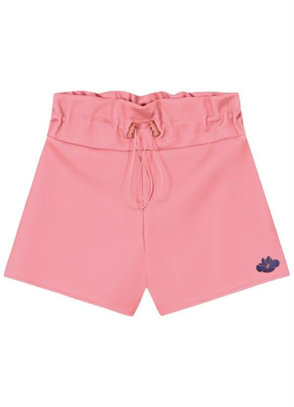 Lilica Ripilica - Short Malha Menina Rosa