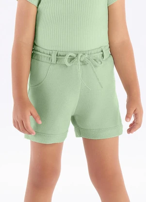 Pulla Bulla - Short Meletom Linho Verde - PULLA BULLA