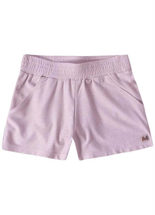 Lilica Ripilica - Short Menina com Bolsos Laterais - Roxo Roxo