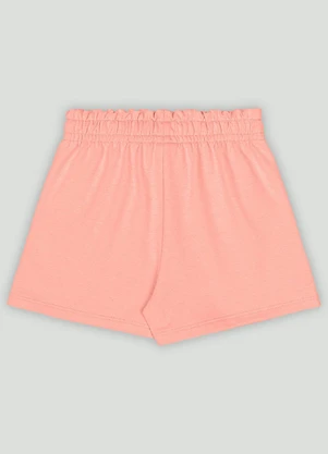 Up Baby - Short Menina em Molecotton com Bolsos Rosa - UP BABY