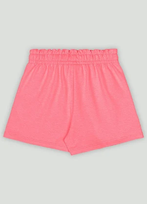 Short Menina em Molecotton com Bolsos Up Baby Rosa - UP BABY