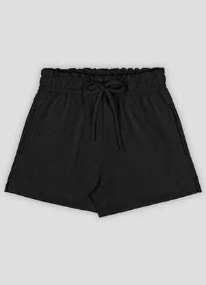 Short Menina em Molecotton Up Baby Preto - UP BABY