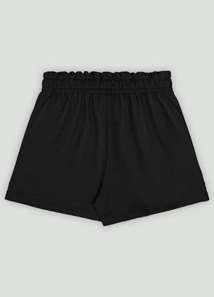 Short Menina em Molecotton Up Baby Preto - UP BABY