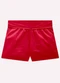 Milon - Short Infantil Menina em Tricoline Milon Amarelo - variação: Vermelho