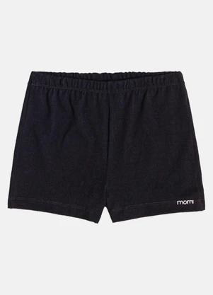 Momi - Short Menina Infantil Preto Básico - MOMI