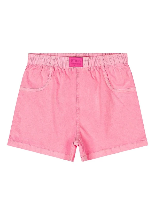 Quimby - Short Menina Sarja Rosa 3