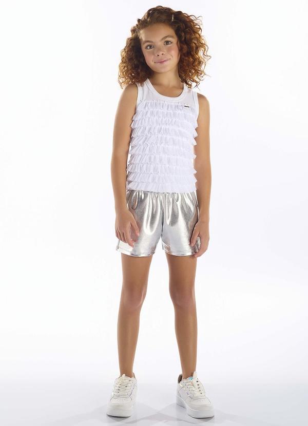 Pulla Bulla - Short Moletinho e Malha Foil Cinza 2