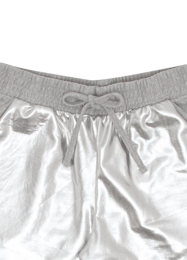 Pulla Bulla - Short Moletinho e Malha Foil Cinza 4