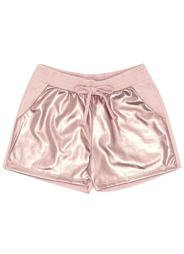 Pulla Bulla - Short Moletinho e Malha Foil Rosa 3