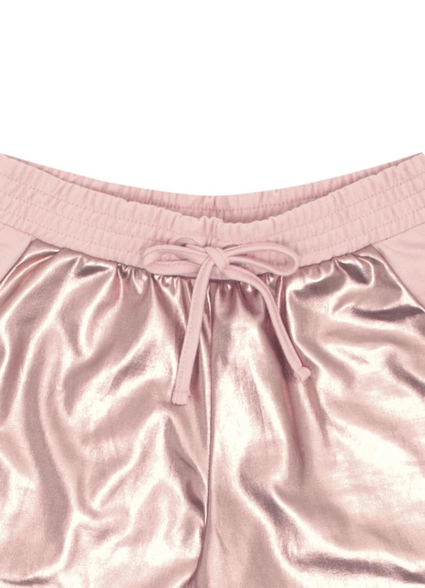 Pulla Bulla - Short Moletinho e Malha Foil Rosa 4