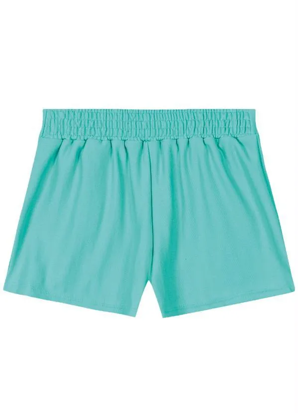 Lilica Ripilica - Short Moletinho Menina Azul 2