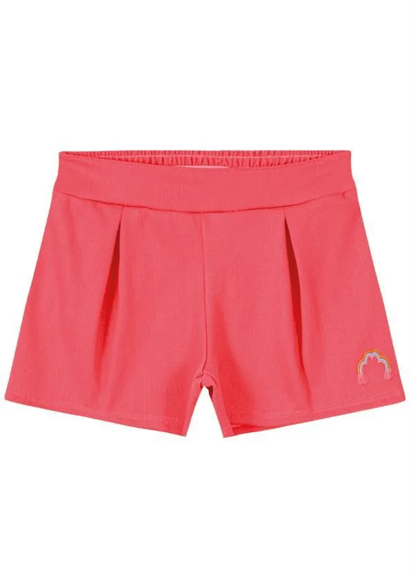 Lilica Ripilica - Short Moletinho Menina Rosa