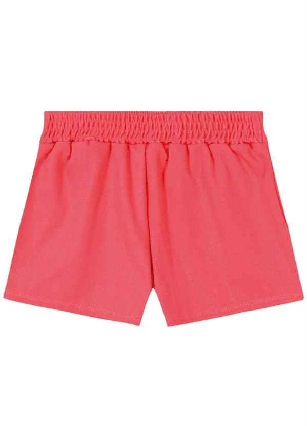 Lilica Ripilica - Short Moletinho Menina Rosa 2