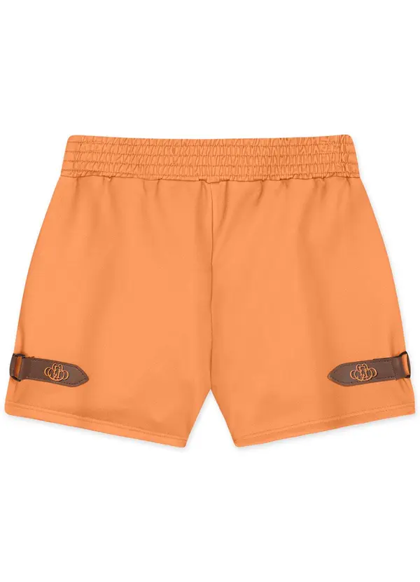 Lilica Ripilica - Short Moletom Menina Infantil Laranja 2