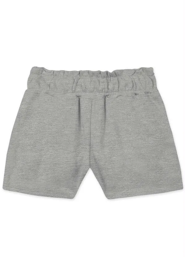 Lilica Ripilica - Short Moletom Infantil Menina com Aroma Cinza 2