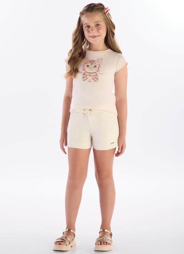 Pulla Bulla - Short Moletom Linho Natural 2