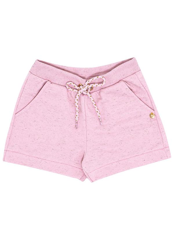 Pulla Bulla - Short Moletom Linho Rosa