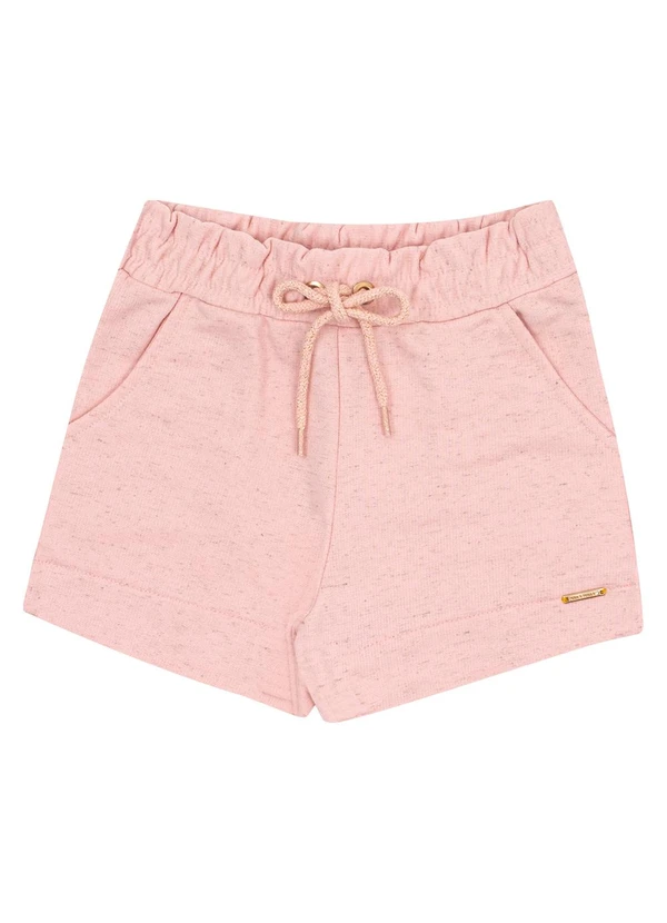 Pulla Bulla - Short Moletom Linho Rosa