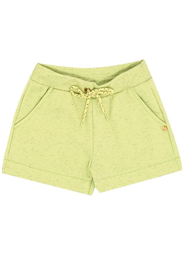 Pulla Bulla - Short Moletom Linho Verde