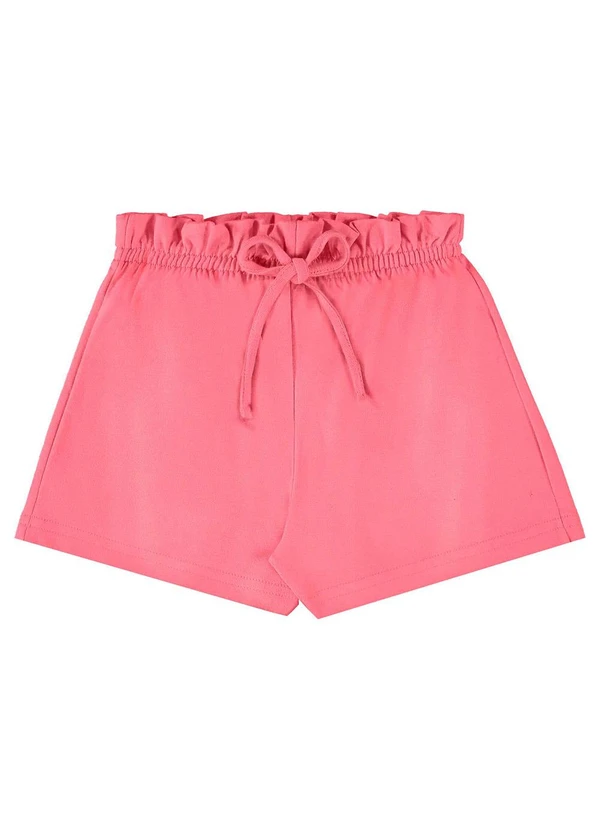Bee Loop - Short Moletom Menina Rosa