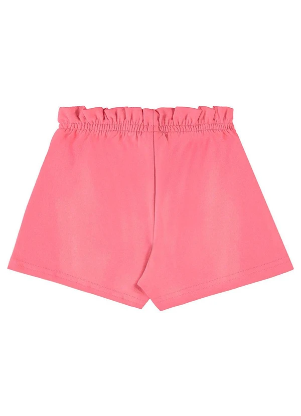 Bee Loop - Short Moletom Menina Rosa 2