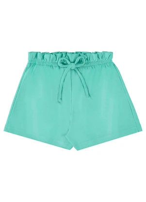 Bee Loop - Short Moletom Menina Verde - BEE LOOP