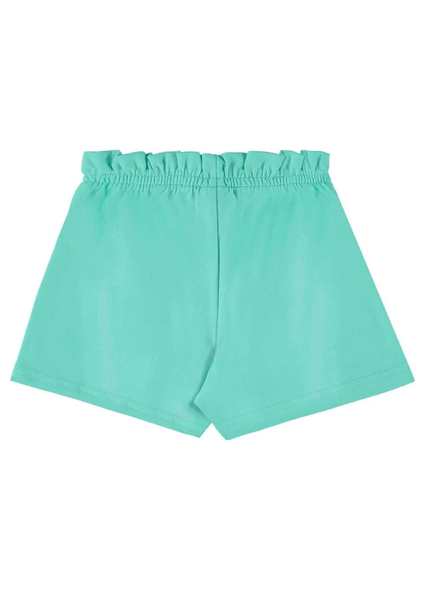Bee Loop - Short Moletom Menina Verde 2