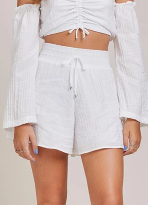 I Am - Short Off com Elástico Off White - I AM