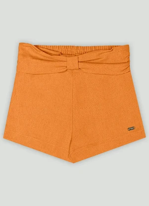 Short para Menina em Linho Up Baby Amarelo - UP BABY
