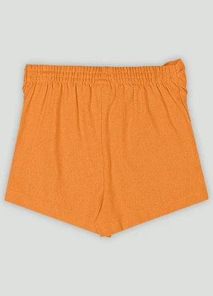 Short para Menina em Linho Up Baby Amarelo - UP BABY