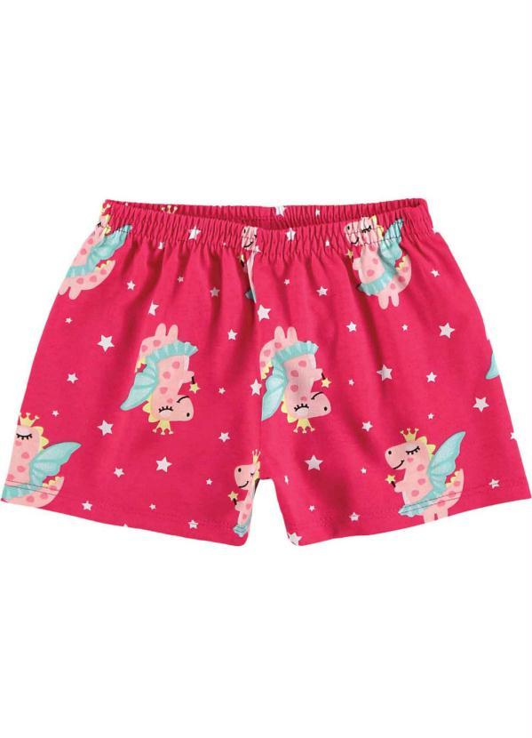 Kyly - Short Pijama Infantil MeninaRosa