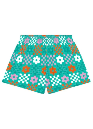 Kyly - Short Pijama Infantil Menina Flor Turmalina - KYLY