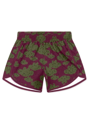 Lilica Ripilica - Short Poás Infantil Feminino Vermelho - LILICA RIPILICA