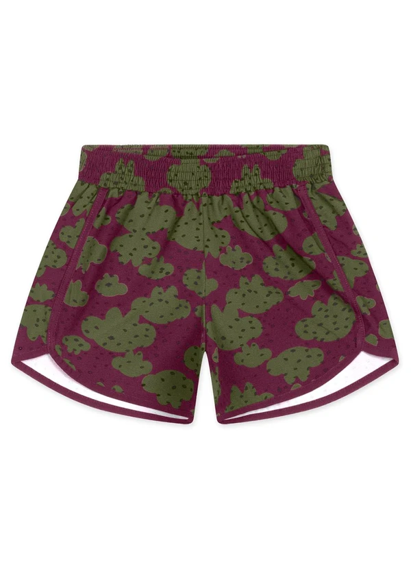 Lilica Ripilica - Short Poás Infantil Feminino Vermelho