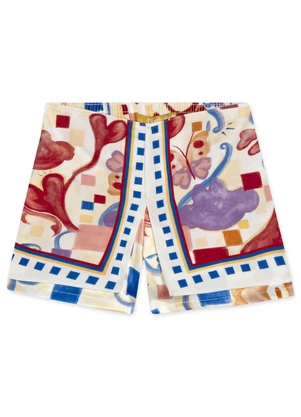 Lilica Ripilica - Short-Saia Alfaiataria Infantil Feminino Bege - LILICA RIPILICA