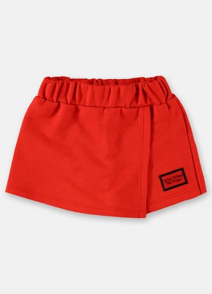 Up Baby - Short Saia Básico Infantil Vermelho - UP BABY