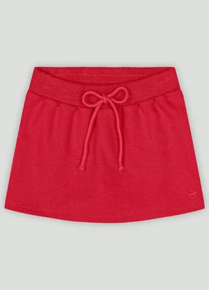 Short-Saia com Cós Elástico Up Baby Vermelho - UP BABY