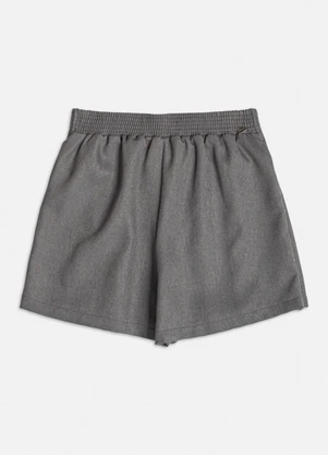 Authoria - Short Saia de Alfaiataria com Pedrarias Cinza - AUTHORIA