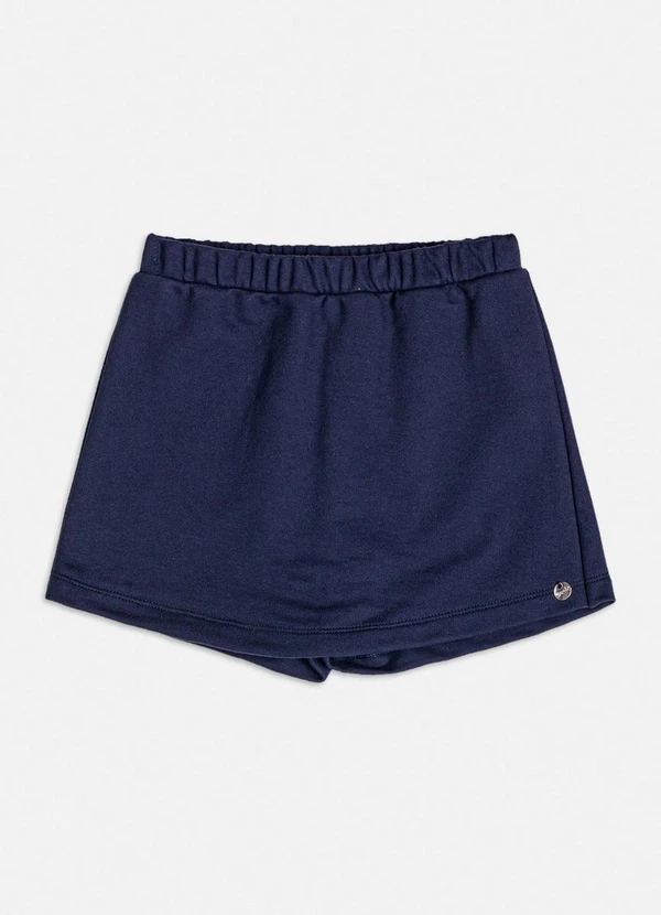 Bimbi - Short Saia de Moletom Marinho Marinho