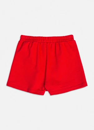 Bimbi - Short Saia de Moletom Vermelho Vermelho - BIMBI