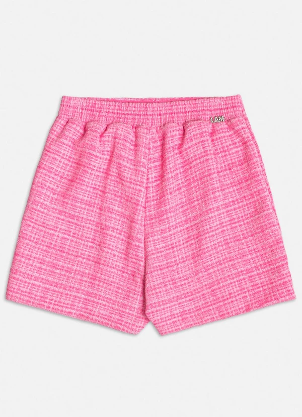Authoria - Short Saia de Tweed Rosa Rosa 2