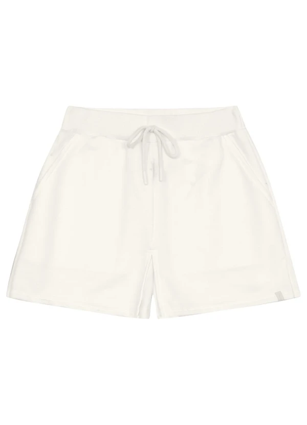 Gloss - Short-Saia em Moletom Juvenil Gloss Branco