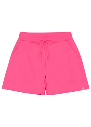 Short-Saia em Moletom Juvenil Gloss Rosa - GLOSS