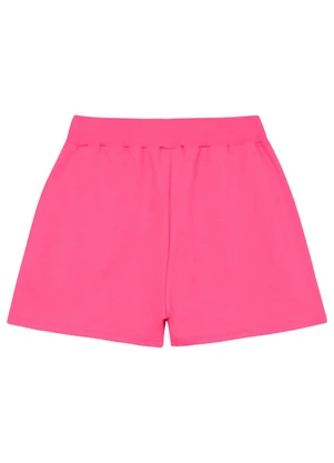 Short-Saia em Moletom Juvenil Gloss Rosa - GLOSS