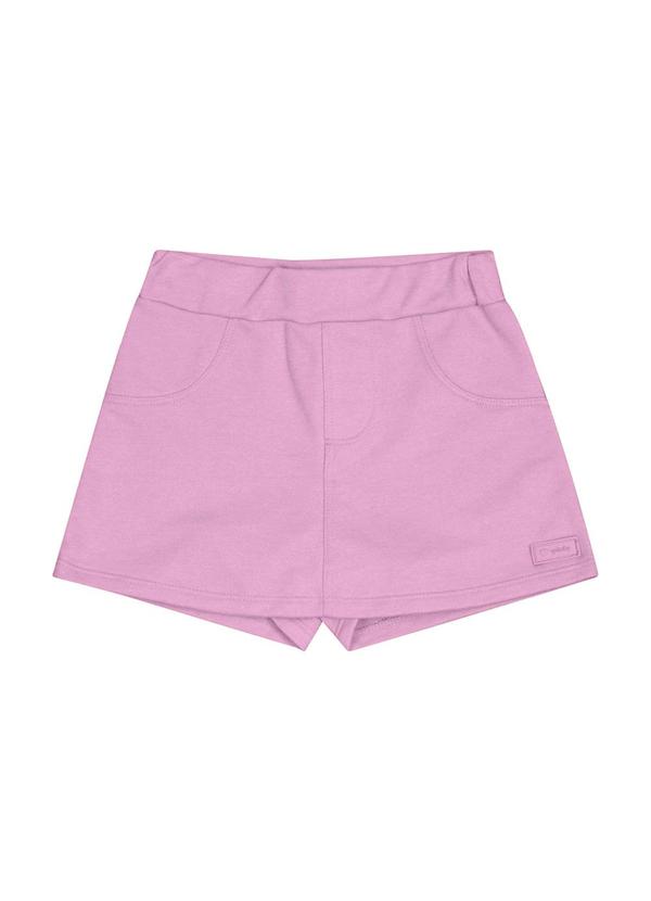 Quimby - Short-Saia em Moletom para Menina Roxo