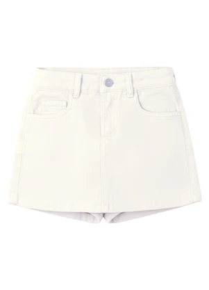 Malwee Kids - Short Saia em Sarja Stretch Off White - MALWEE KIDS