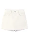 Malwee Kids - Short Saia em Sarja Stretch Off White - variação: Off White